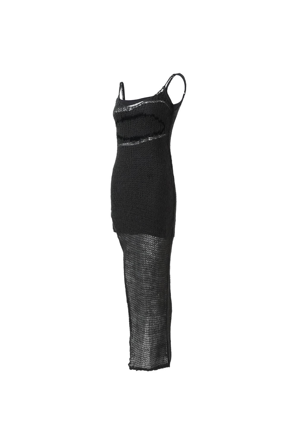 S open knit dress heart