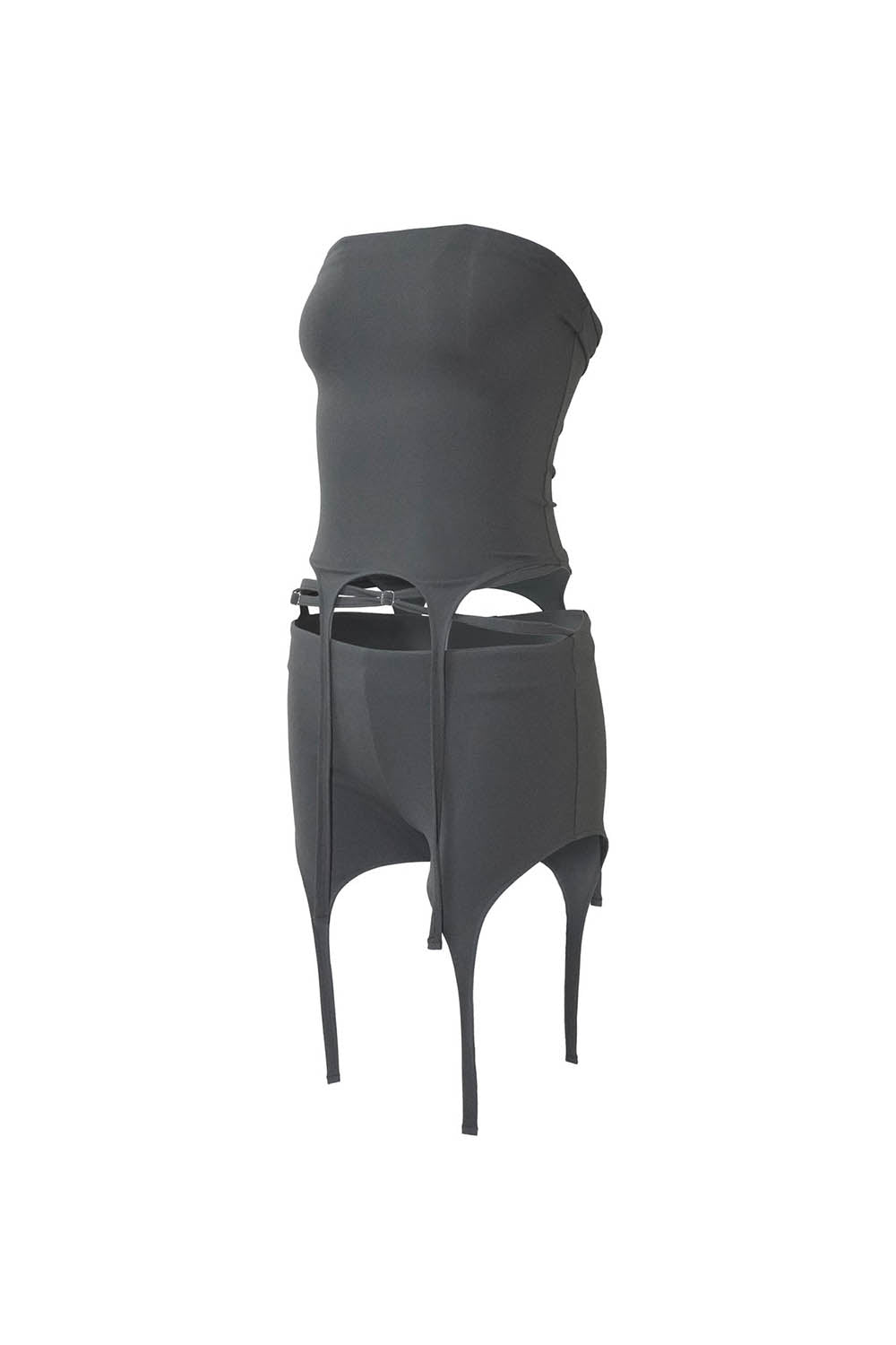 S garter bare shorts set