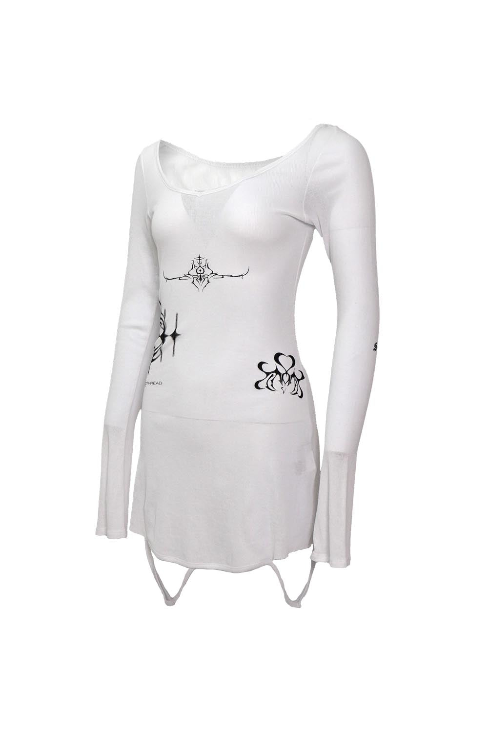 S stamp tee dress