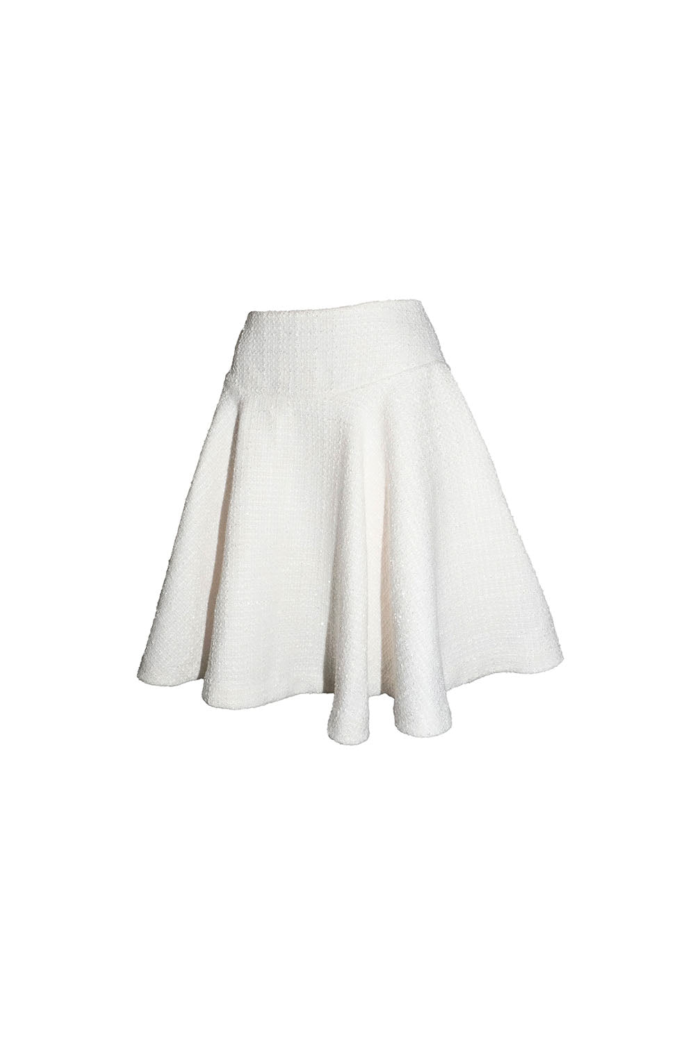 S tweed flare skirt