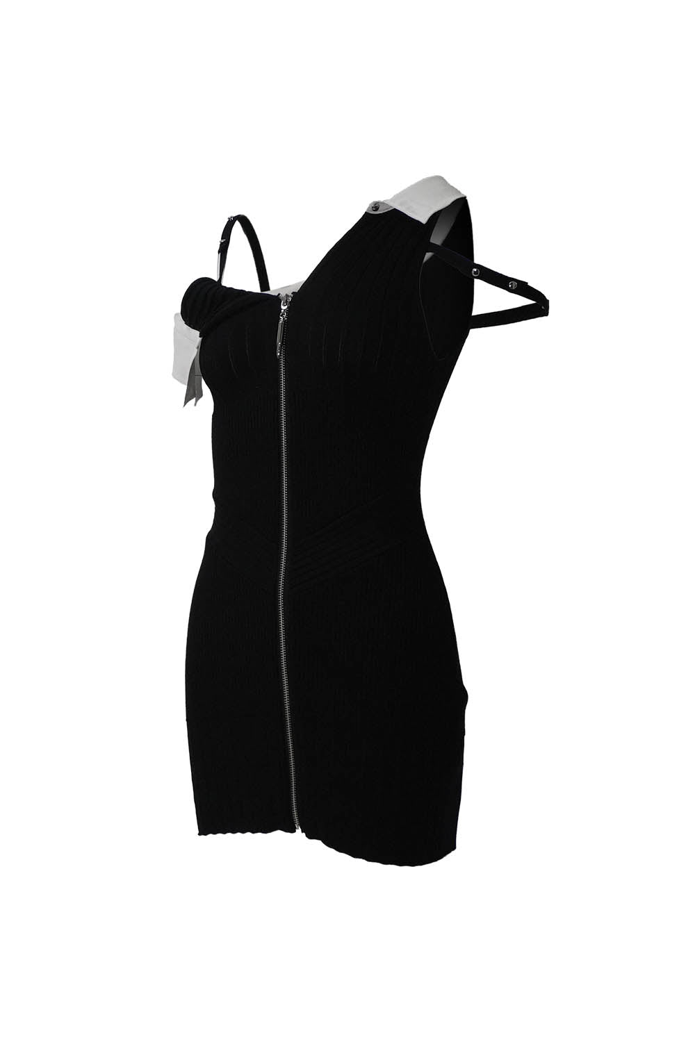 S oneshoulder shirt knit dress