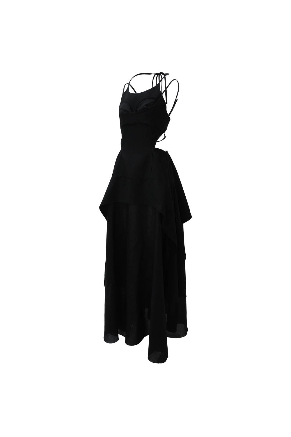 S cat slit long dress
