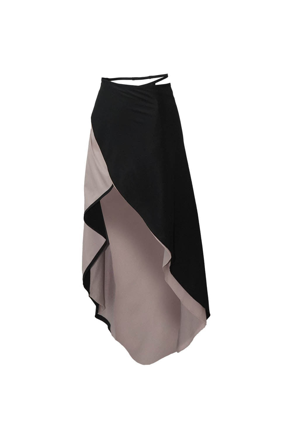 S contrast wrap skirt