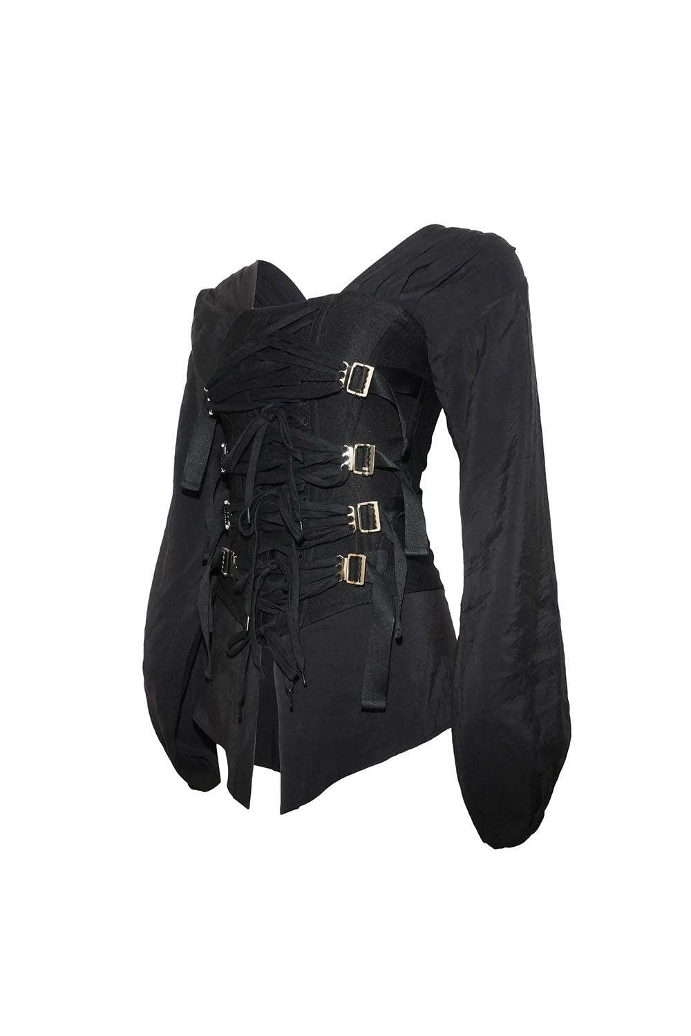 S burlesque corset blouse