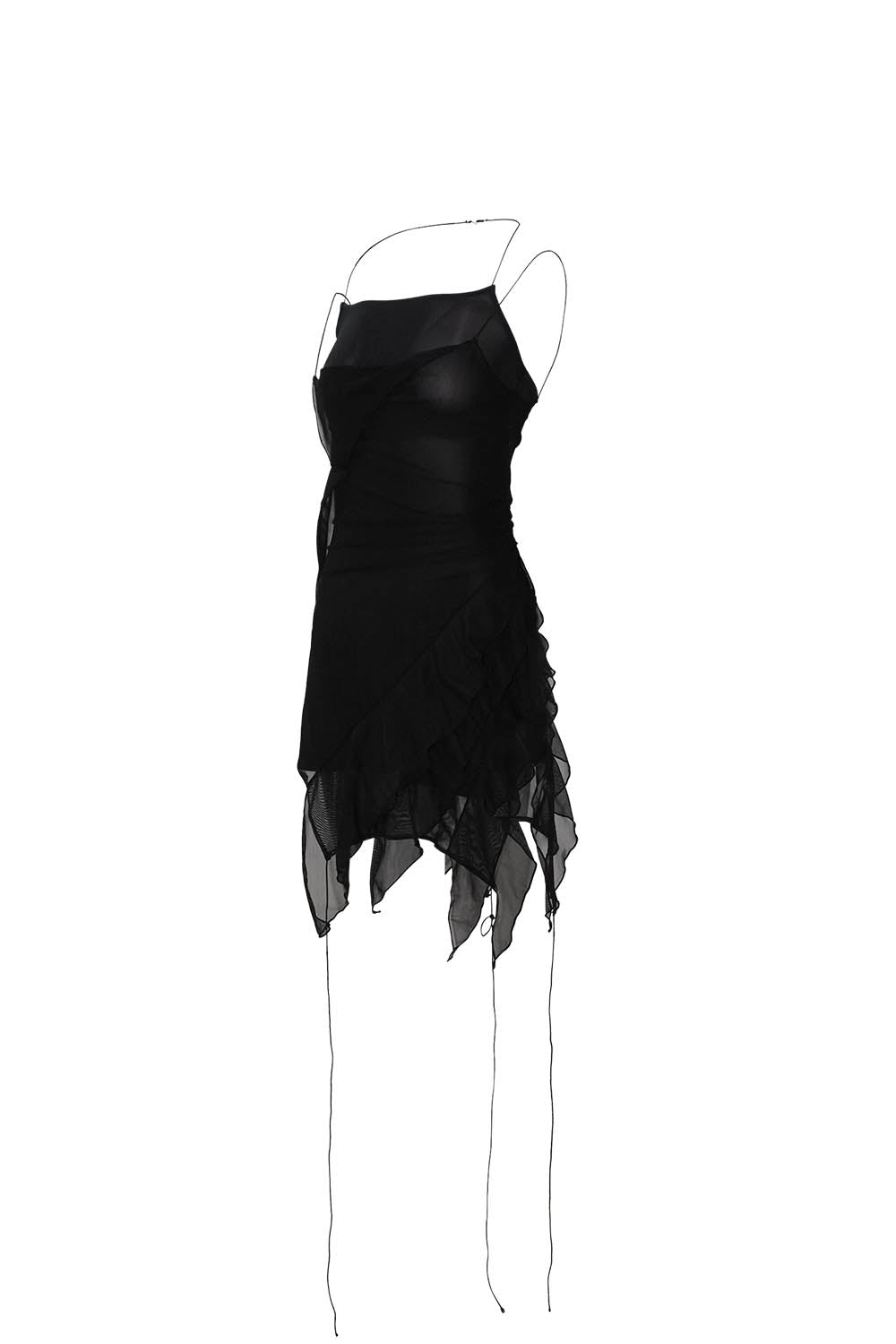 S ruffle tulle dress