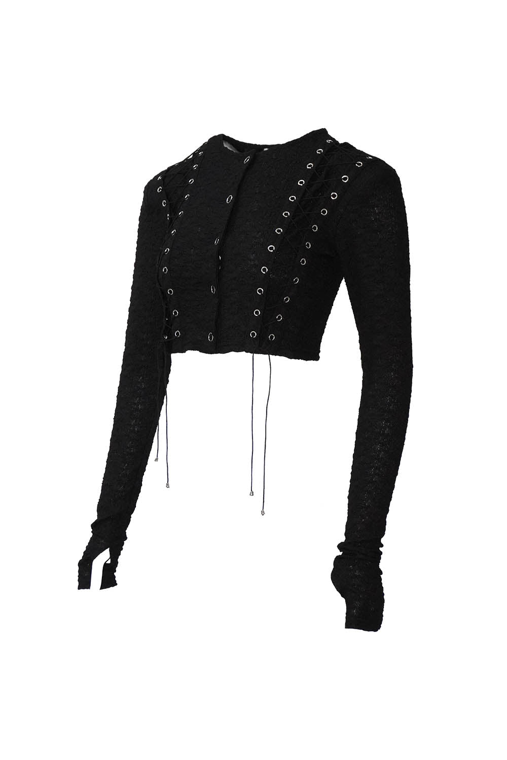 S lace up cardigan