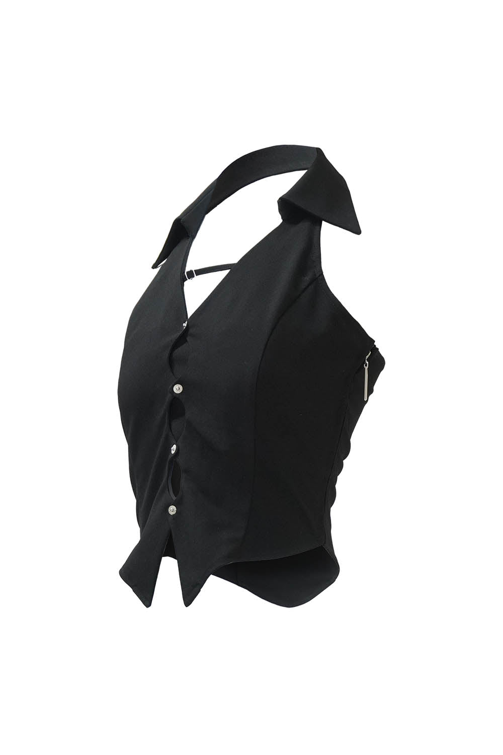 S cutting halter shirt
