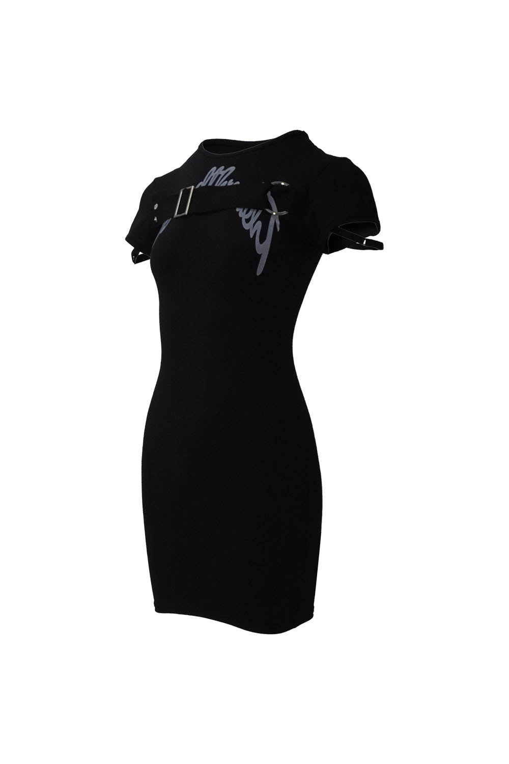 S logo belt dress