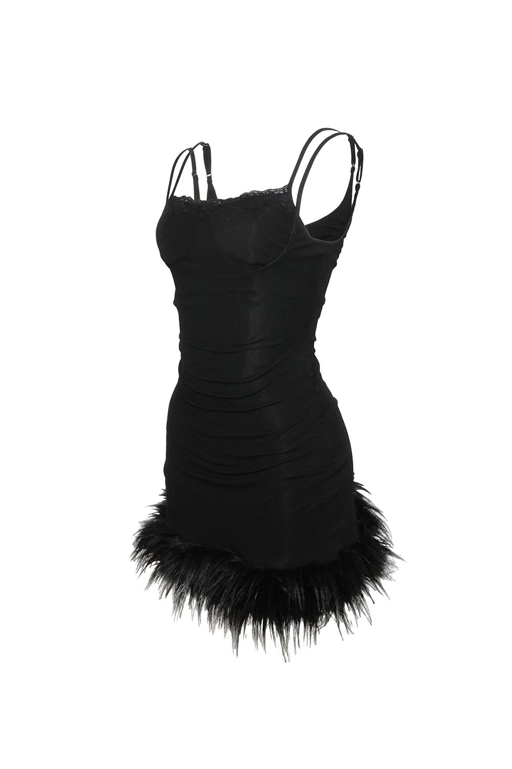 S layered fluff dress mini