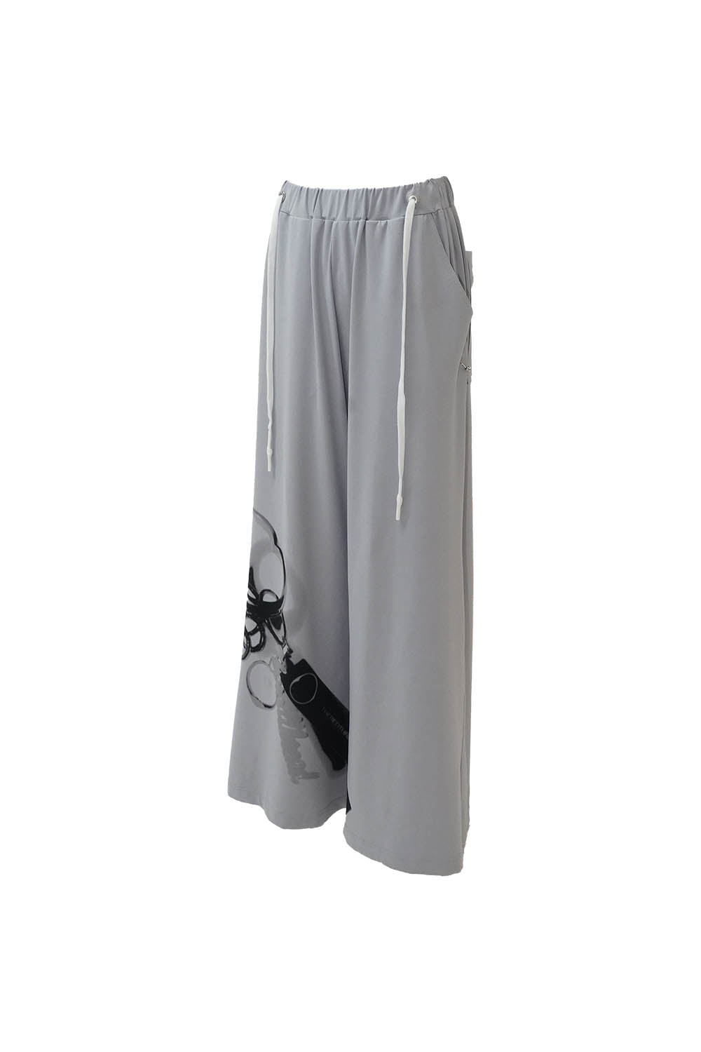 S print sweat pants charm