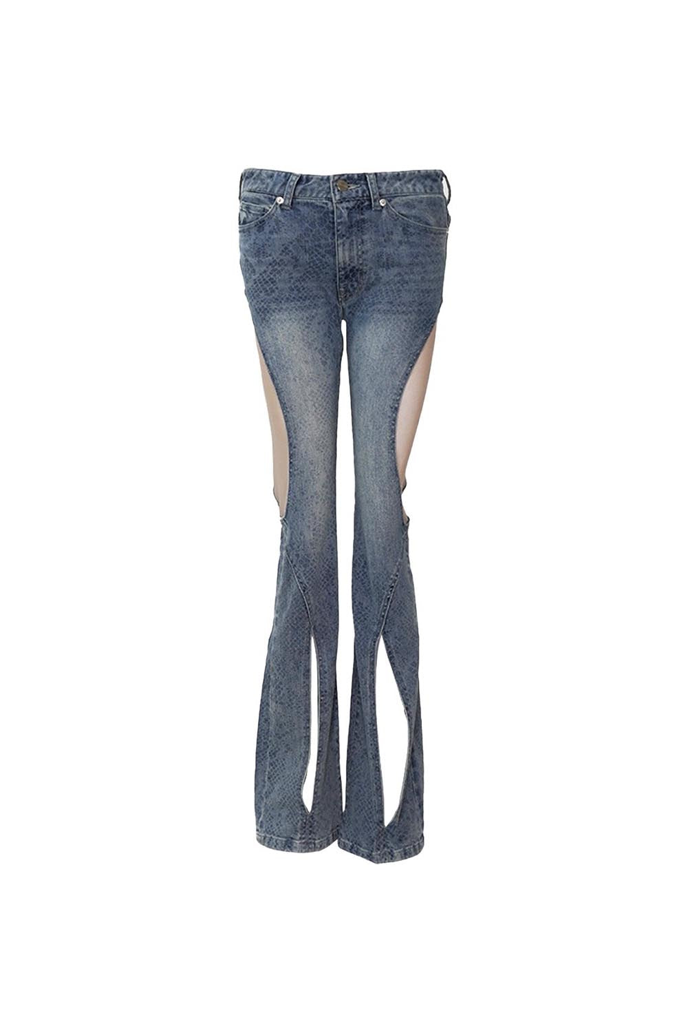 S cutting denim 3 lace
