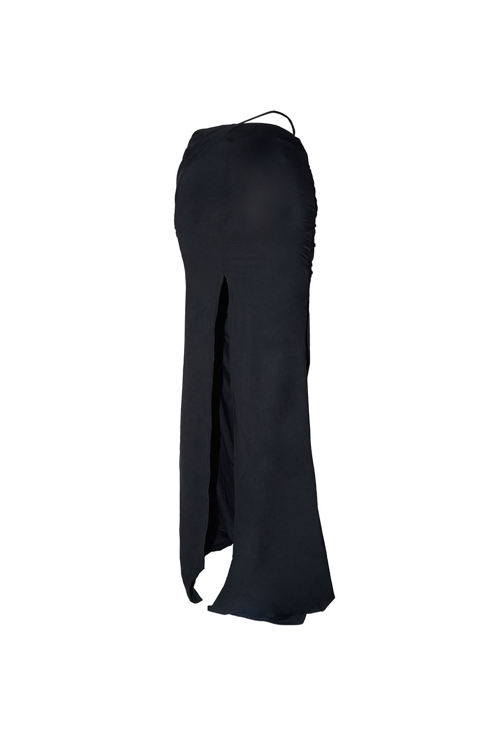 S drape knot maxi skirt