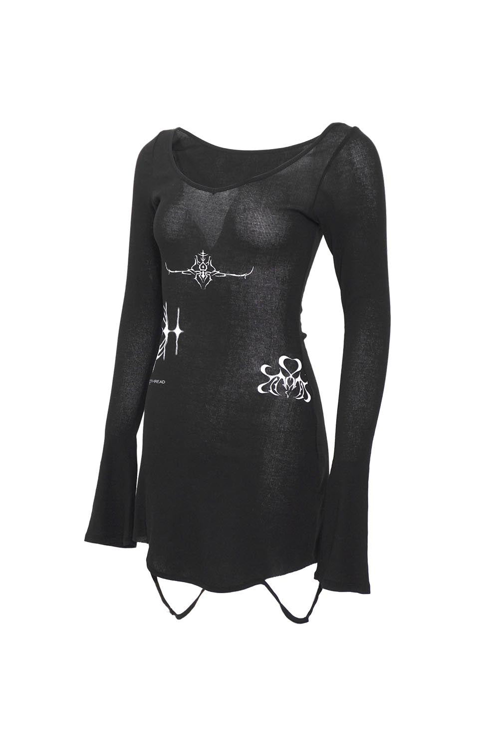 S stamp tee dress