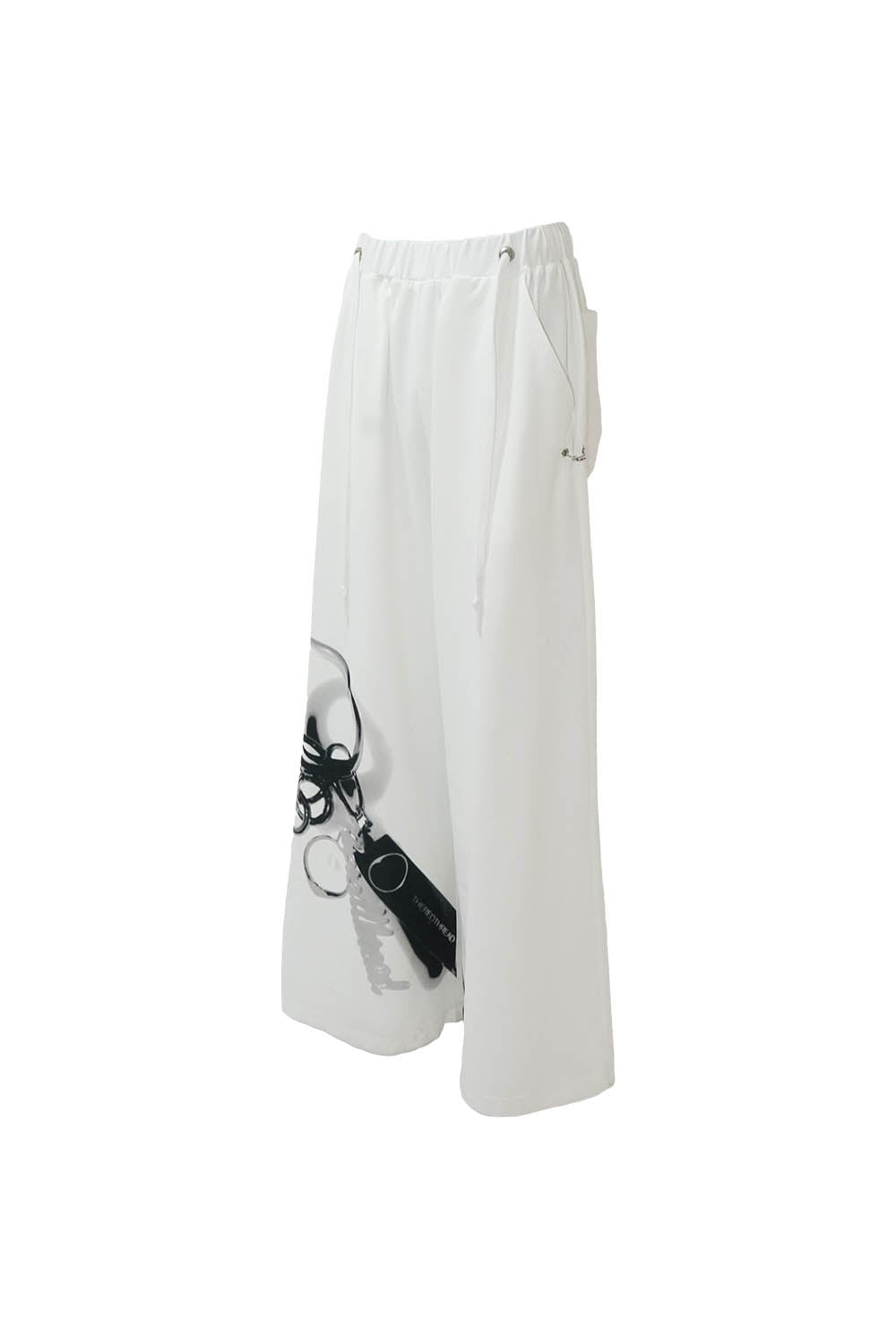 S print sweat pants charm