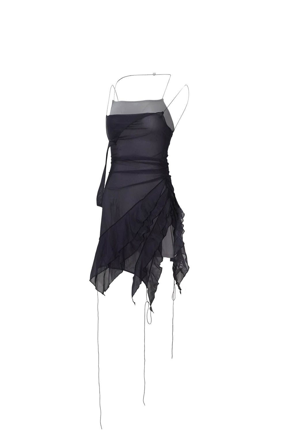 S ruffle tulle dress