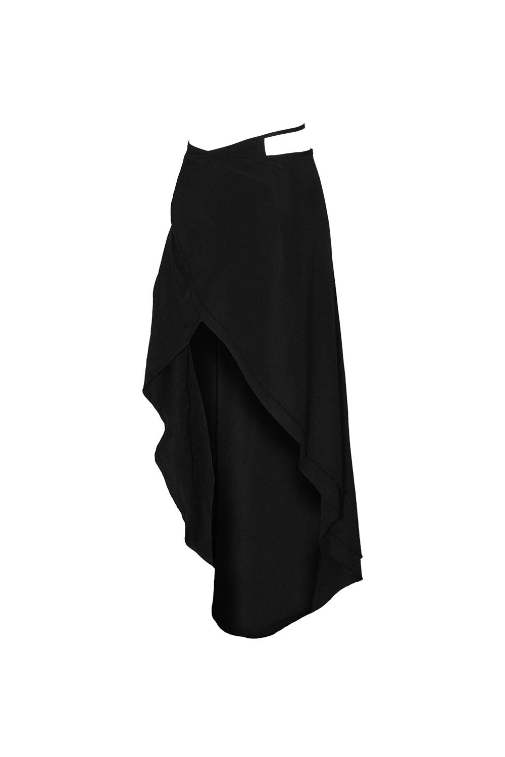 S contrast wrap skirt