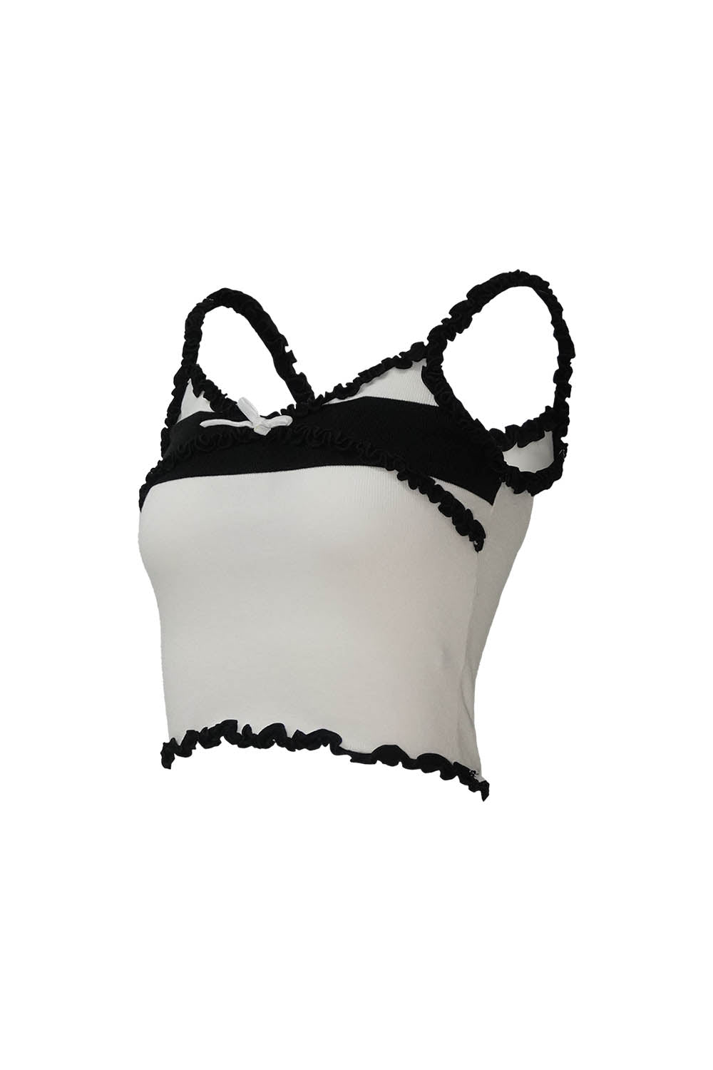 S bicolor knit camisole