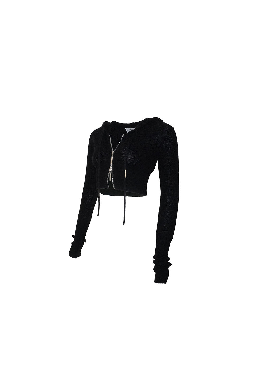 S w zip knit hoodie