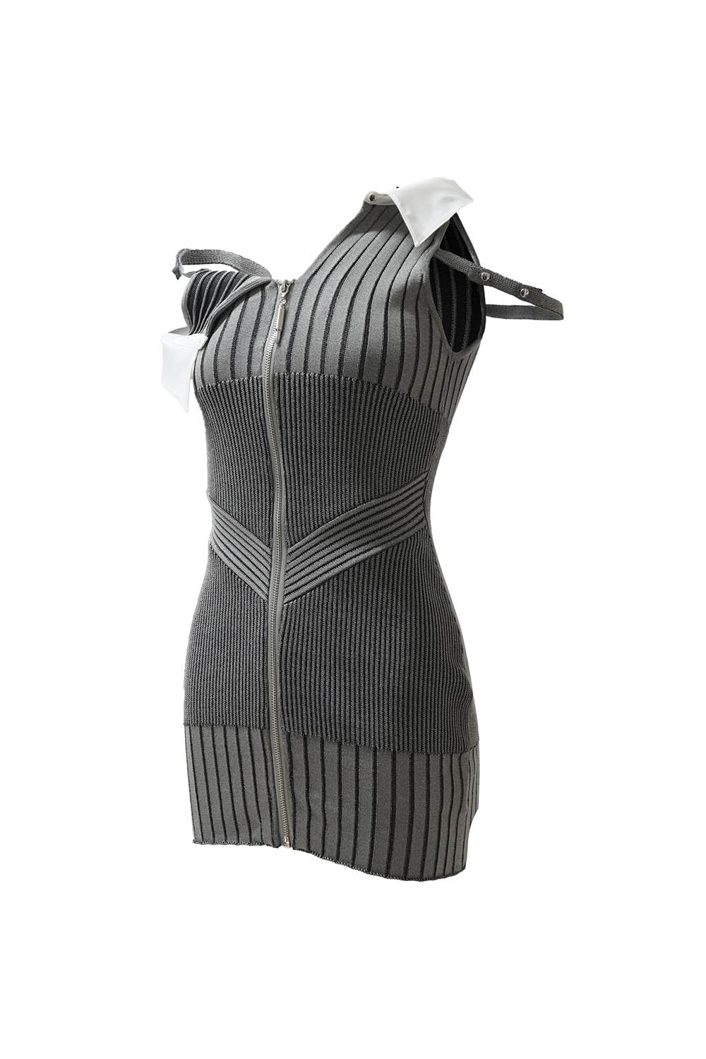 S oneshoulder shirt knit dress