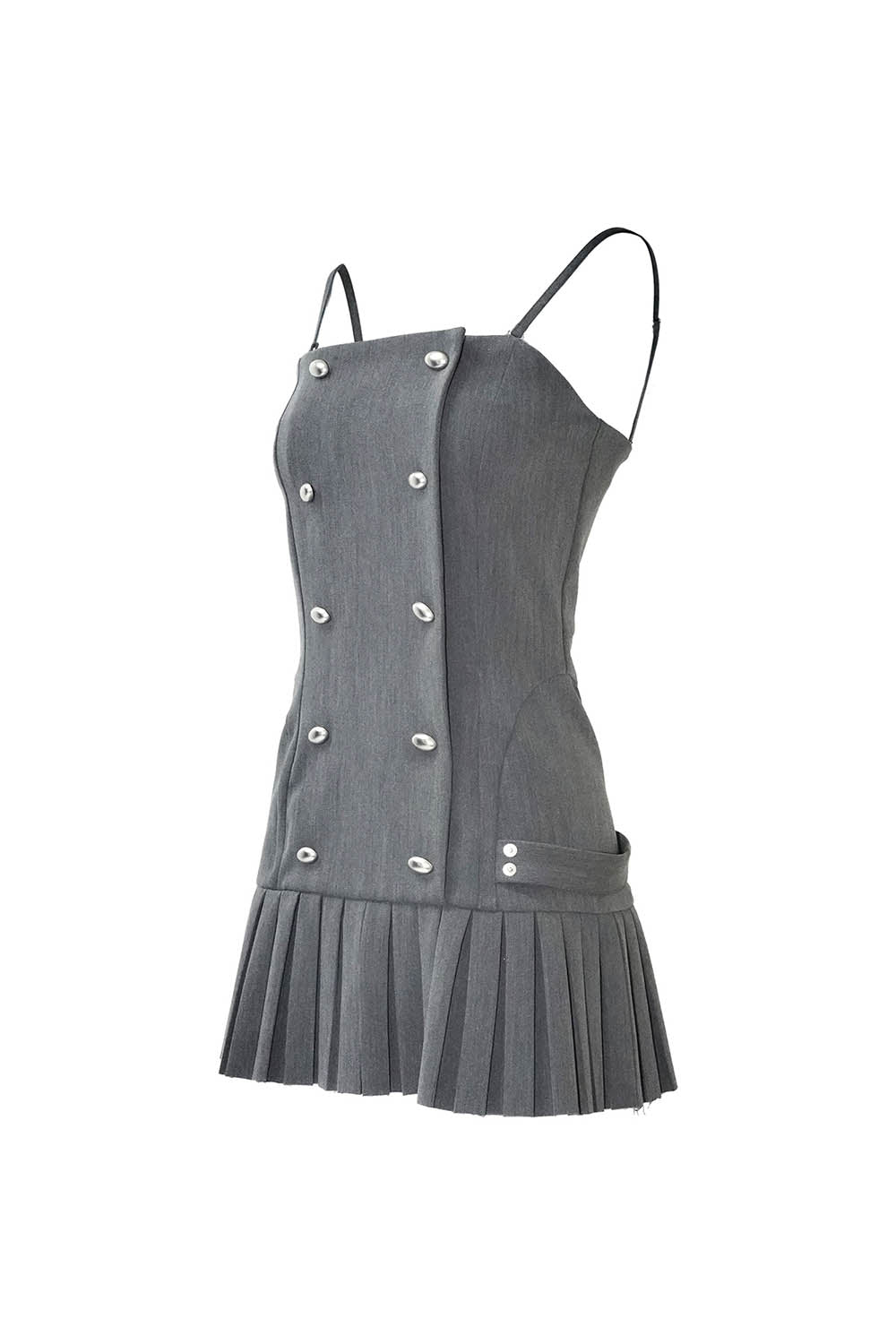 S oval pleats dress