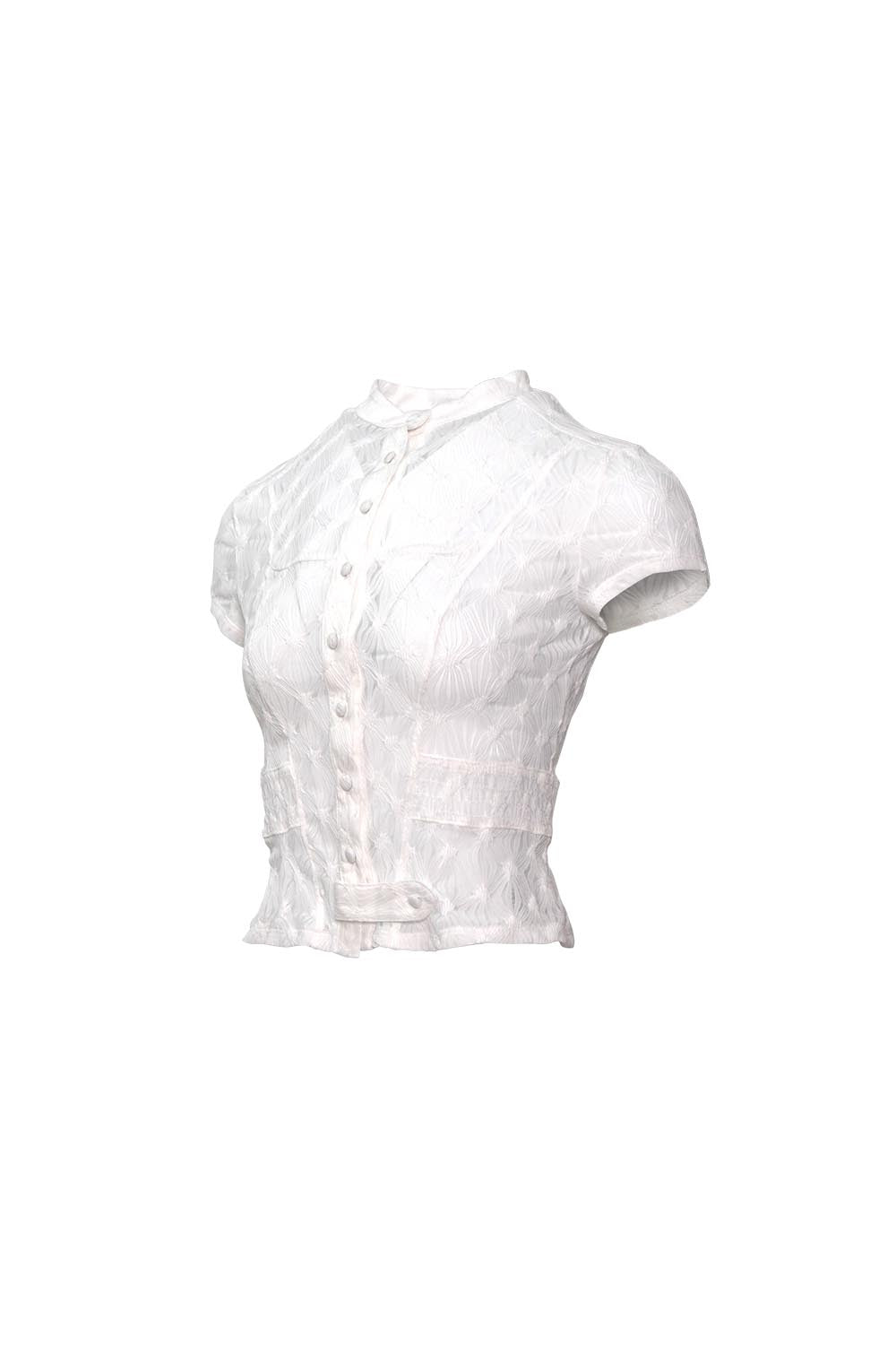 S front belt blouse