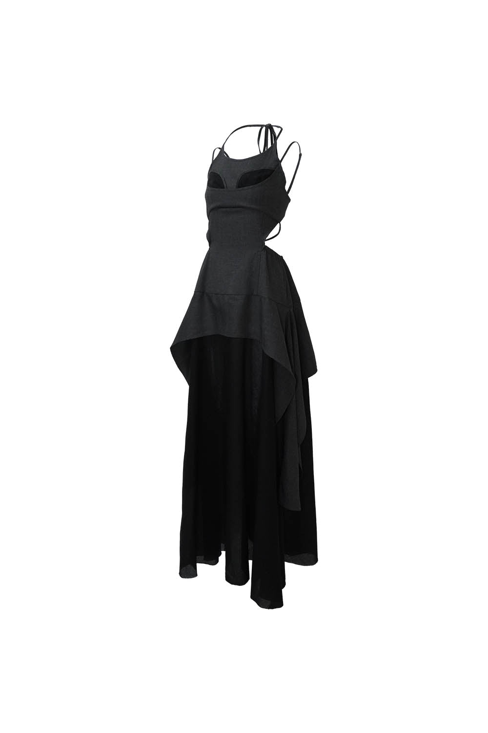 S cat slit long dress