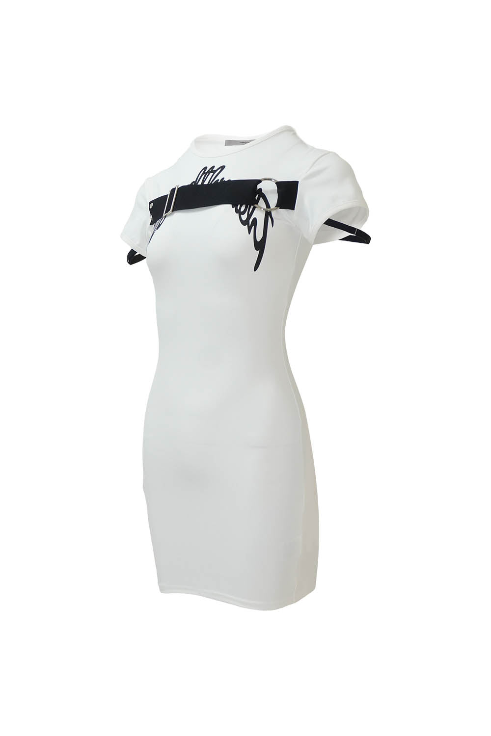 S logo belt dress