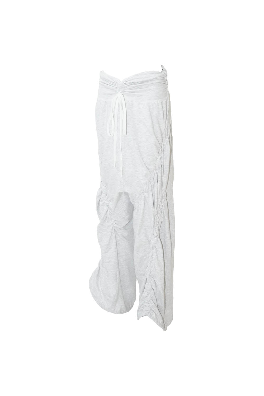 S ribbon smocking sweat pants
