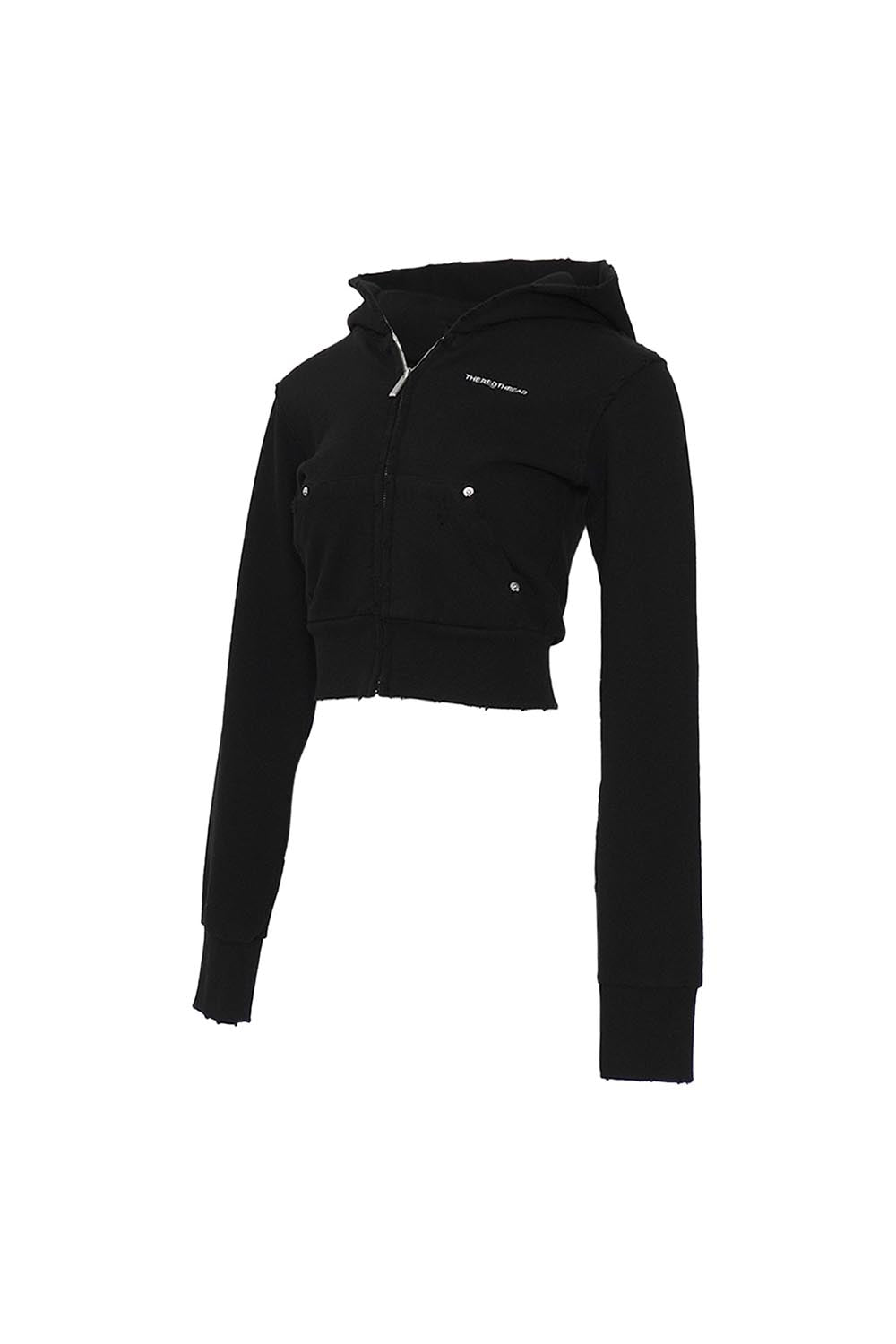 S zipup hoodie cropped