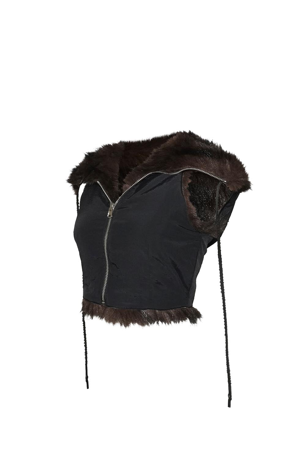 S flip fur vest