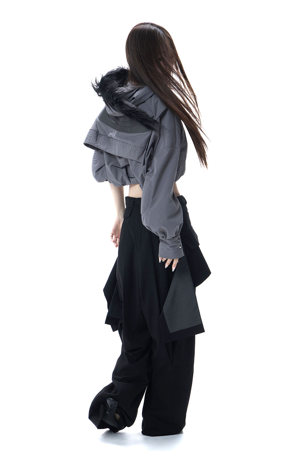 S tailored drape slacks