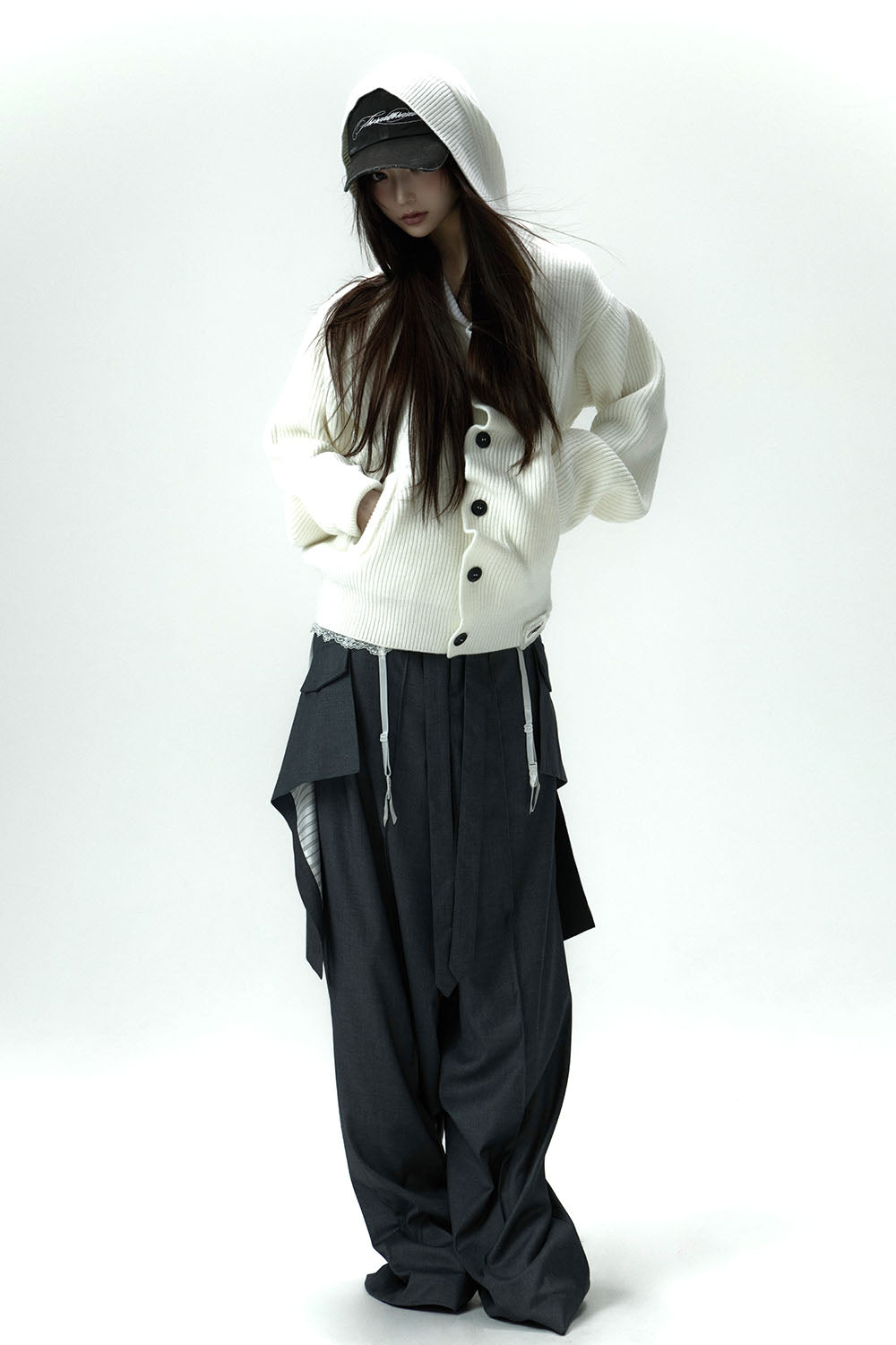 S tailored drape slacks