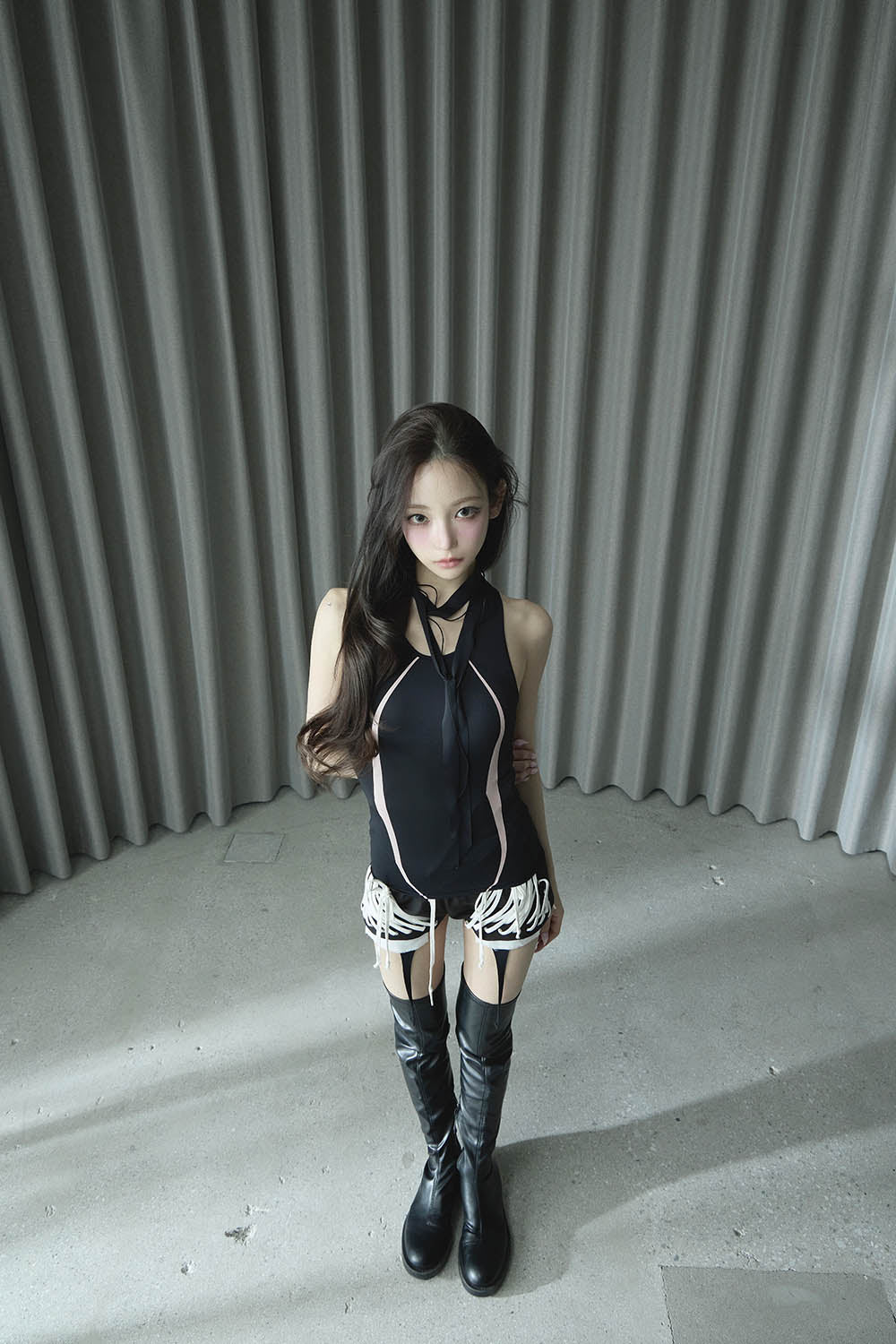 S code tie tops heart