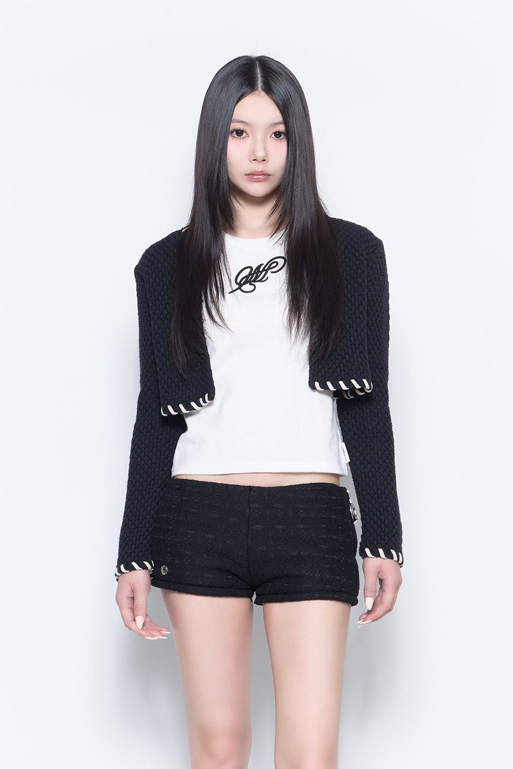 THEREDTHREAD / ザレッドスレッド】tweedish short tops