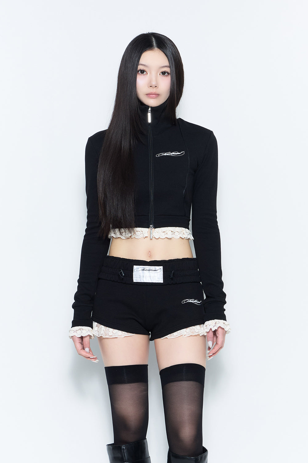 THEREDTHREAD】track jersey jacket lace