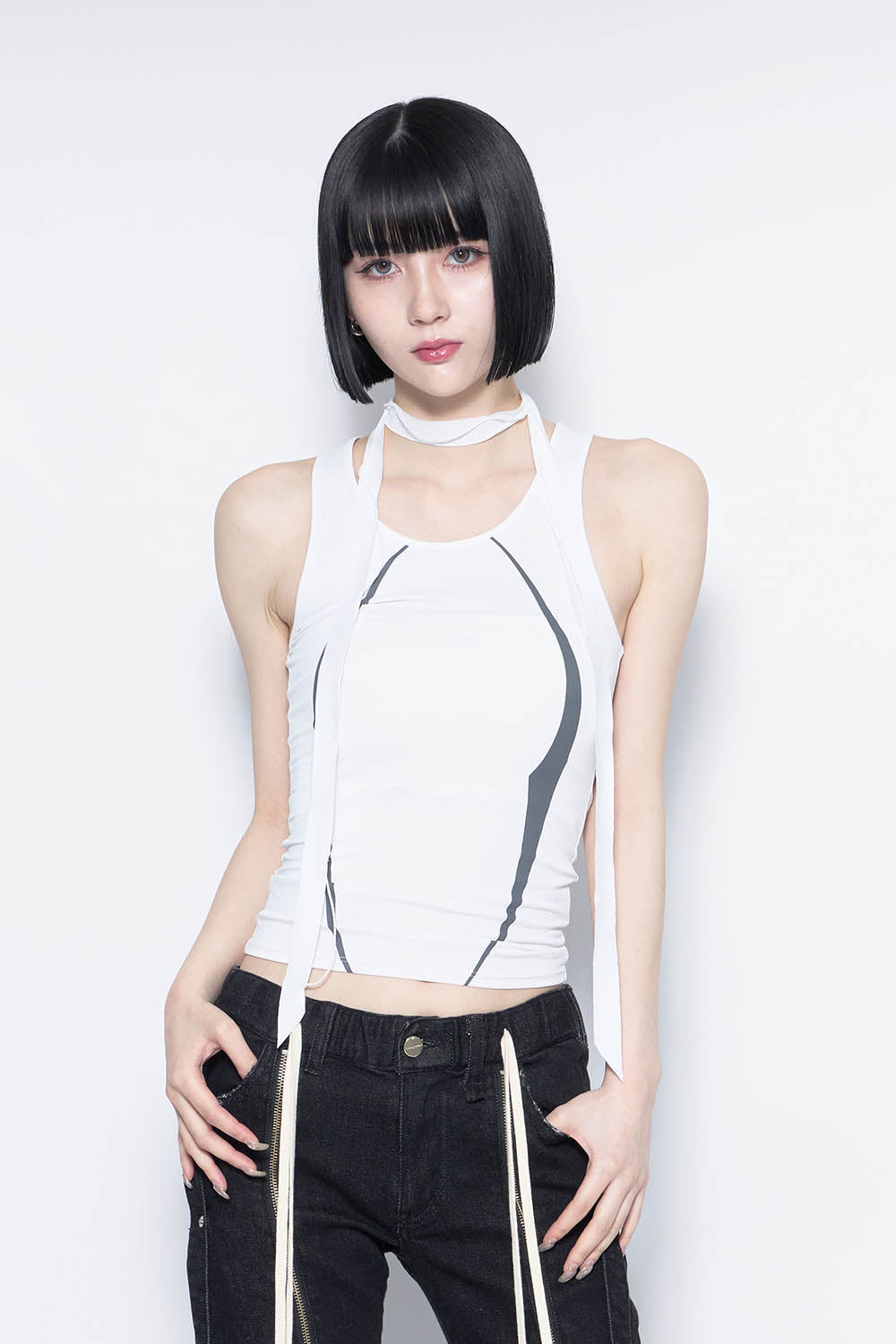 S code tie tops heart