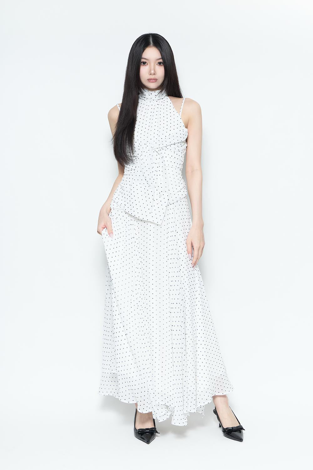 THEREDTHREAD / ザレッドスレッド】S misty dot dress