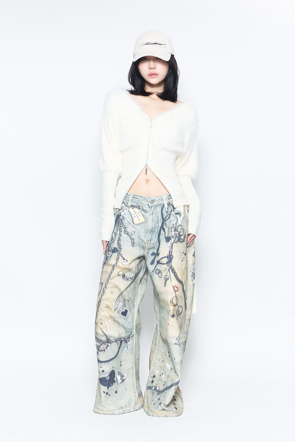 パンツ THEREDTHREAD S print denim 1 toysh THEREDTHREAD(ザレッドスレッド) S print denim 1 toysデニム