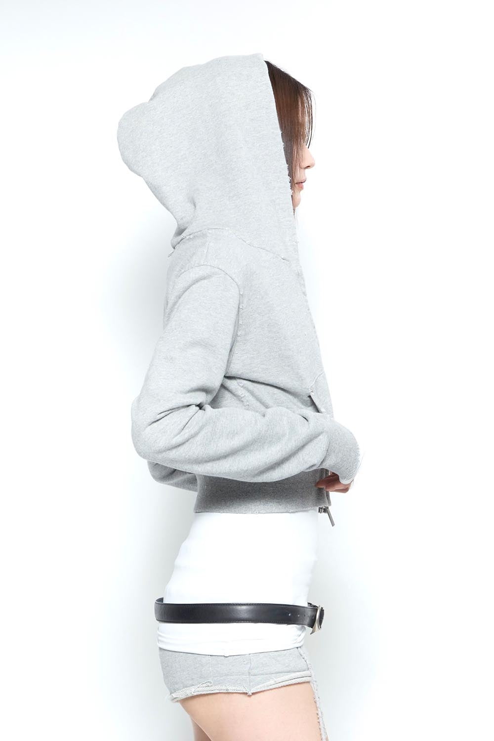 S zipup hoodie cropped