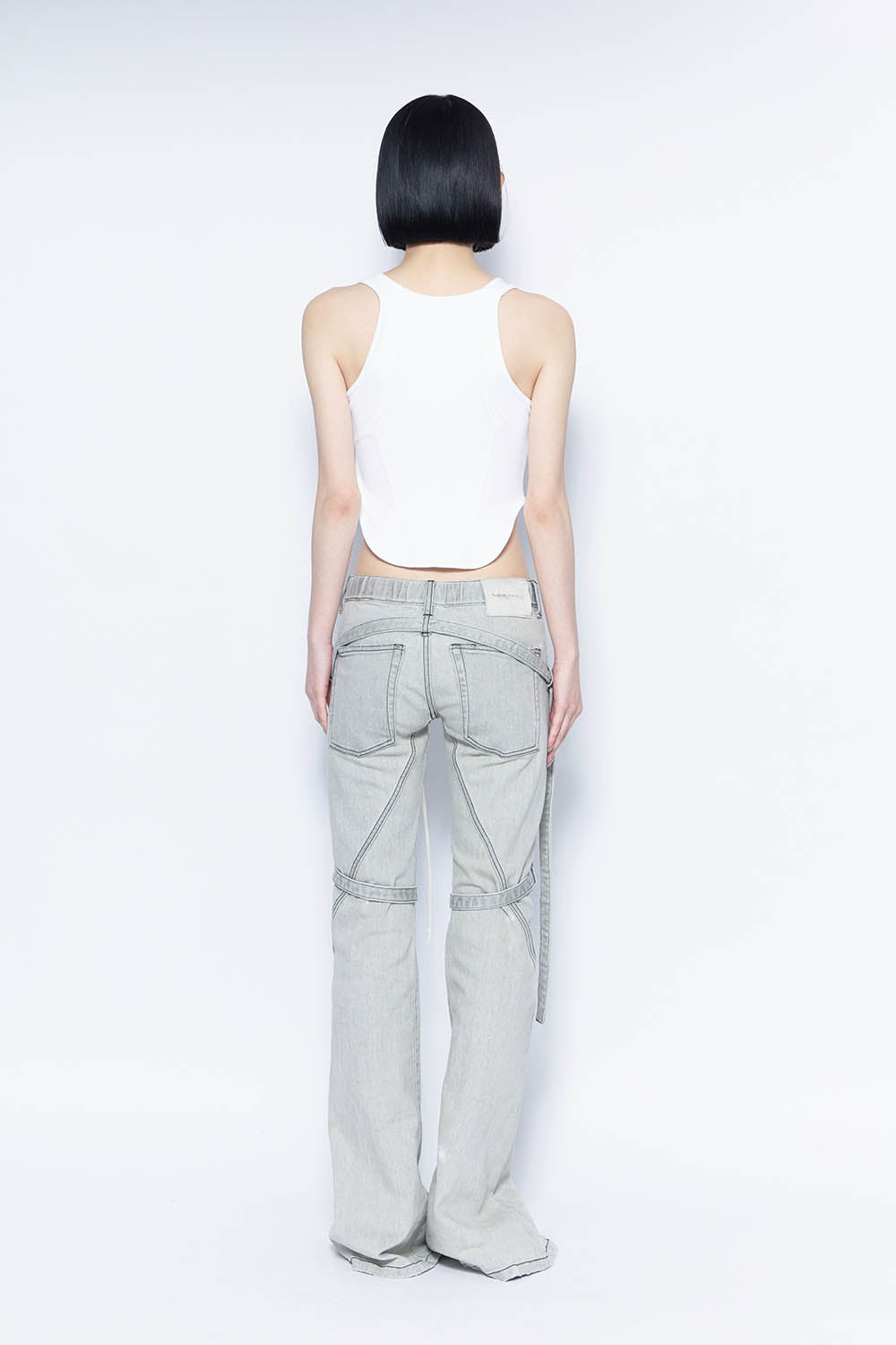 S droop denim pants