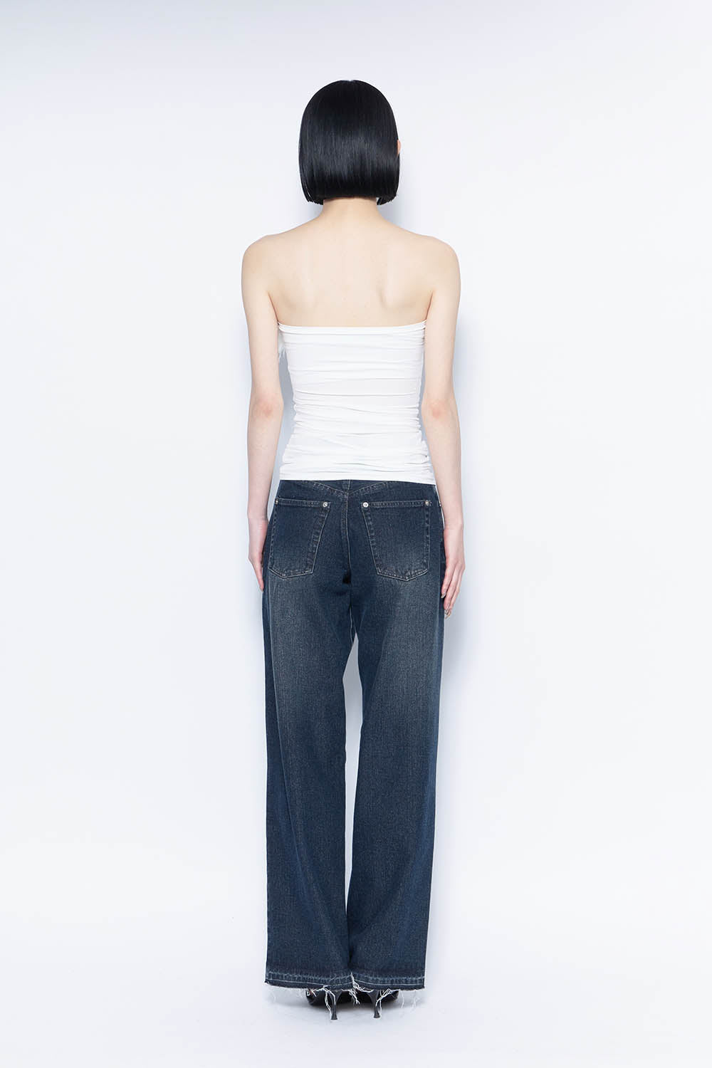 S straight denim basic