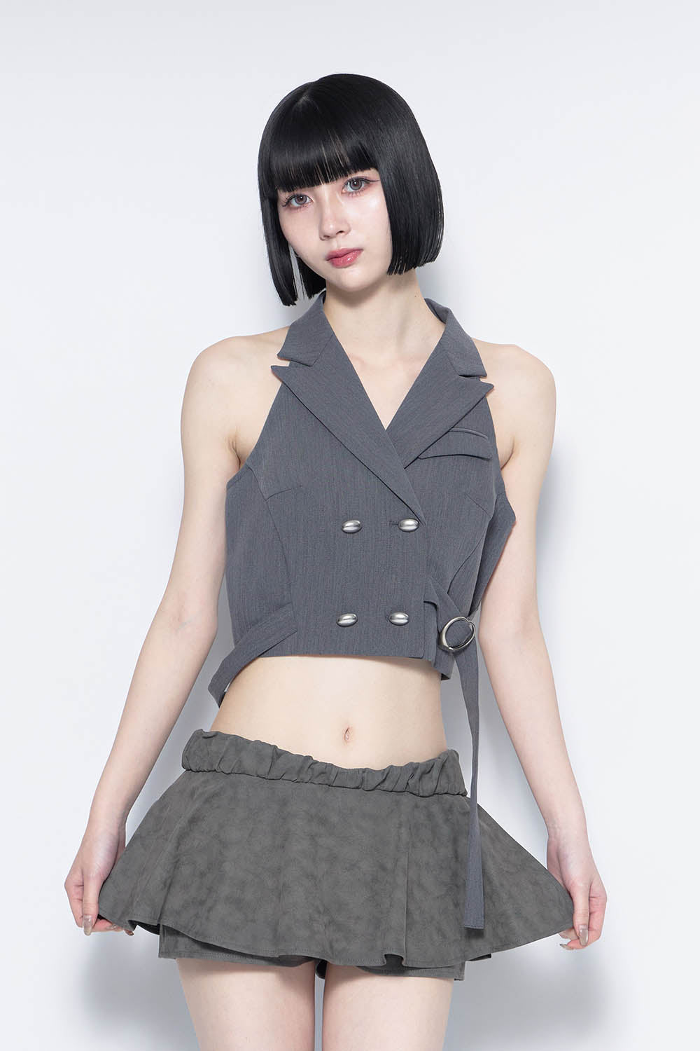 S ring tailored vest