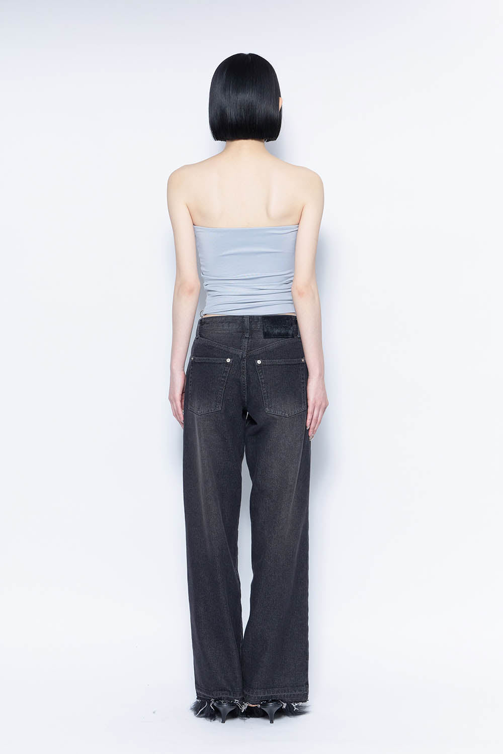 S straight denim basic