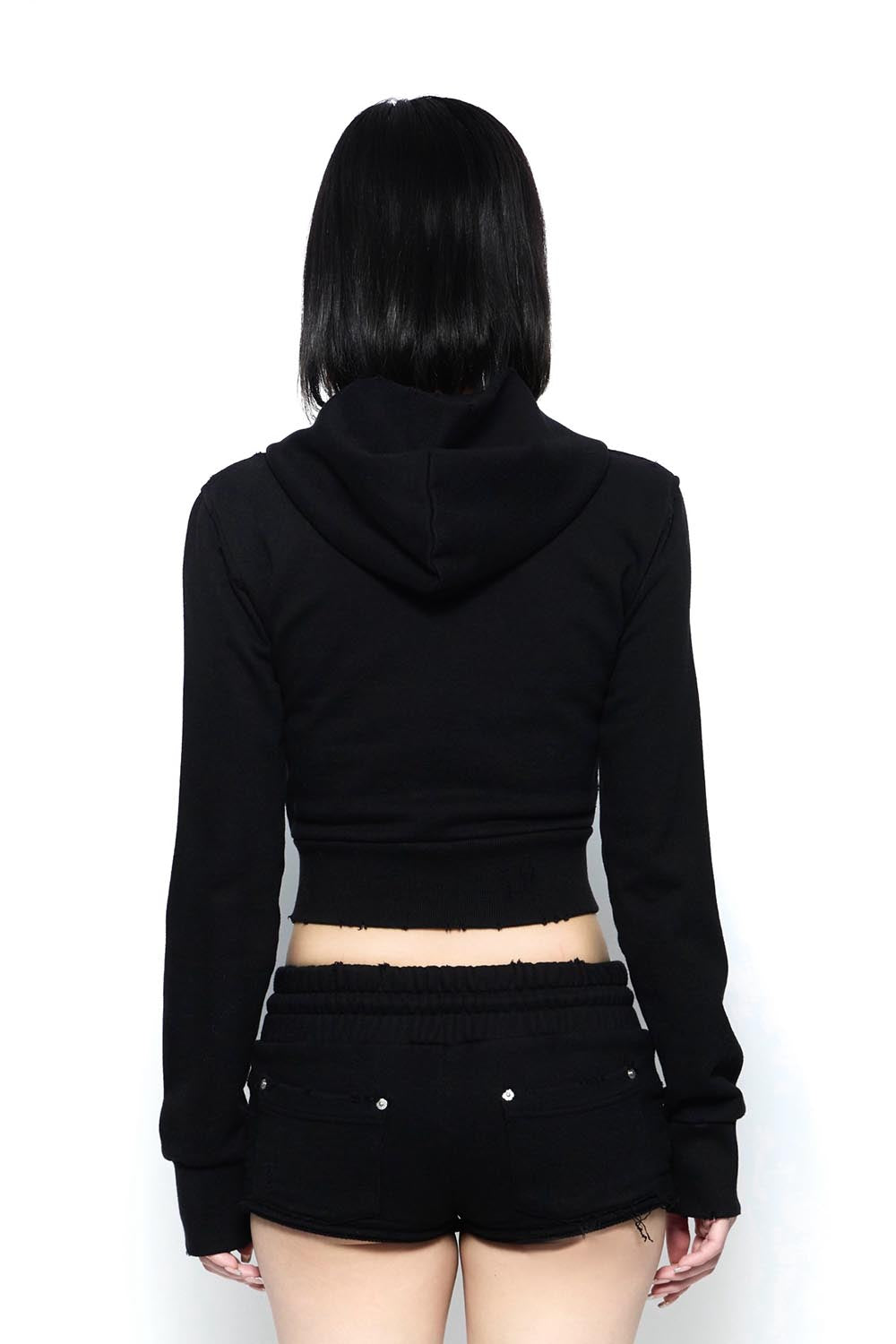 S zipup hoodie cropped