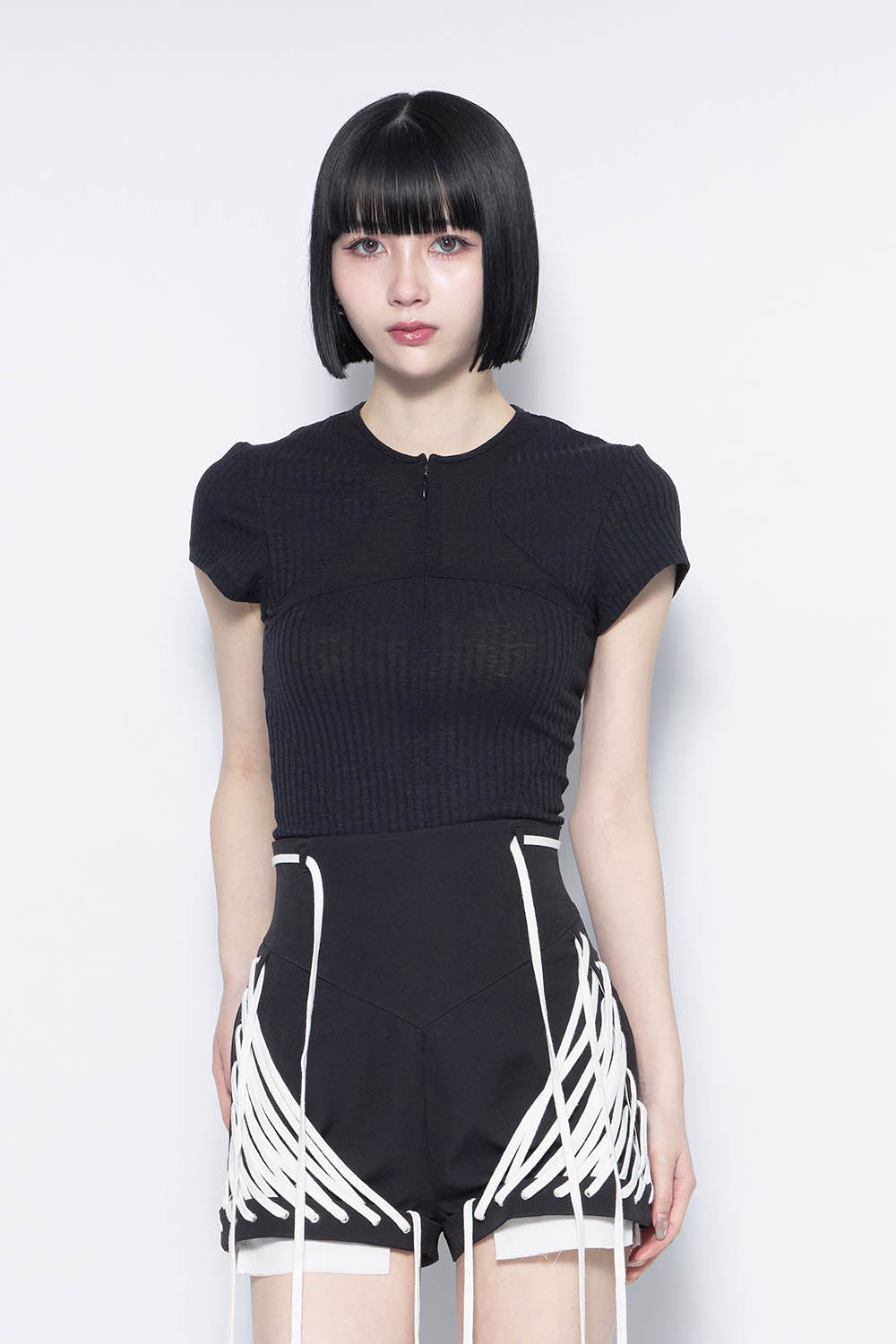 トップス theredthered arch fastener tops THEREDTHREAD / ザレッドスレッド】S arch fastener tops