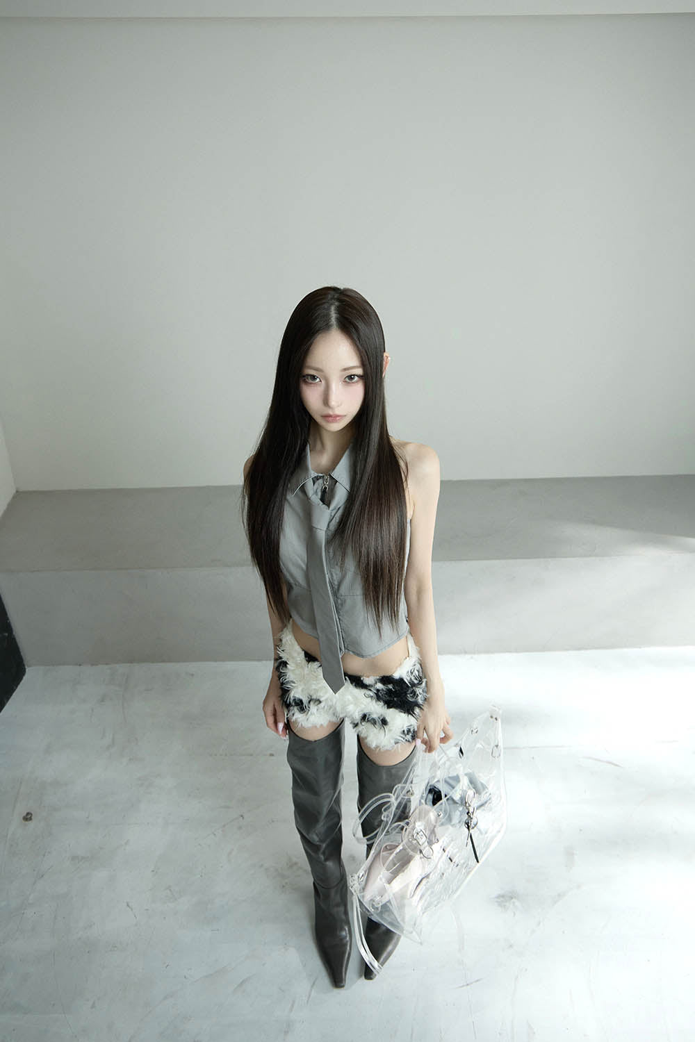 S ring biker shorts cow