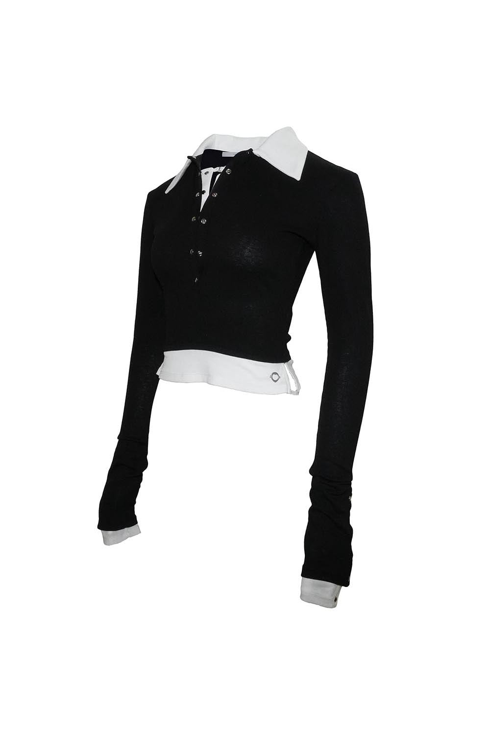 S bicolor layered tops