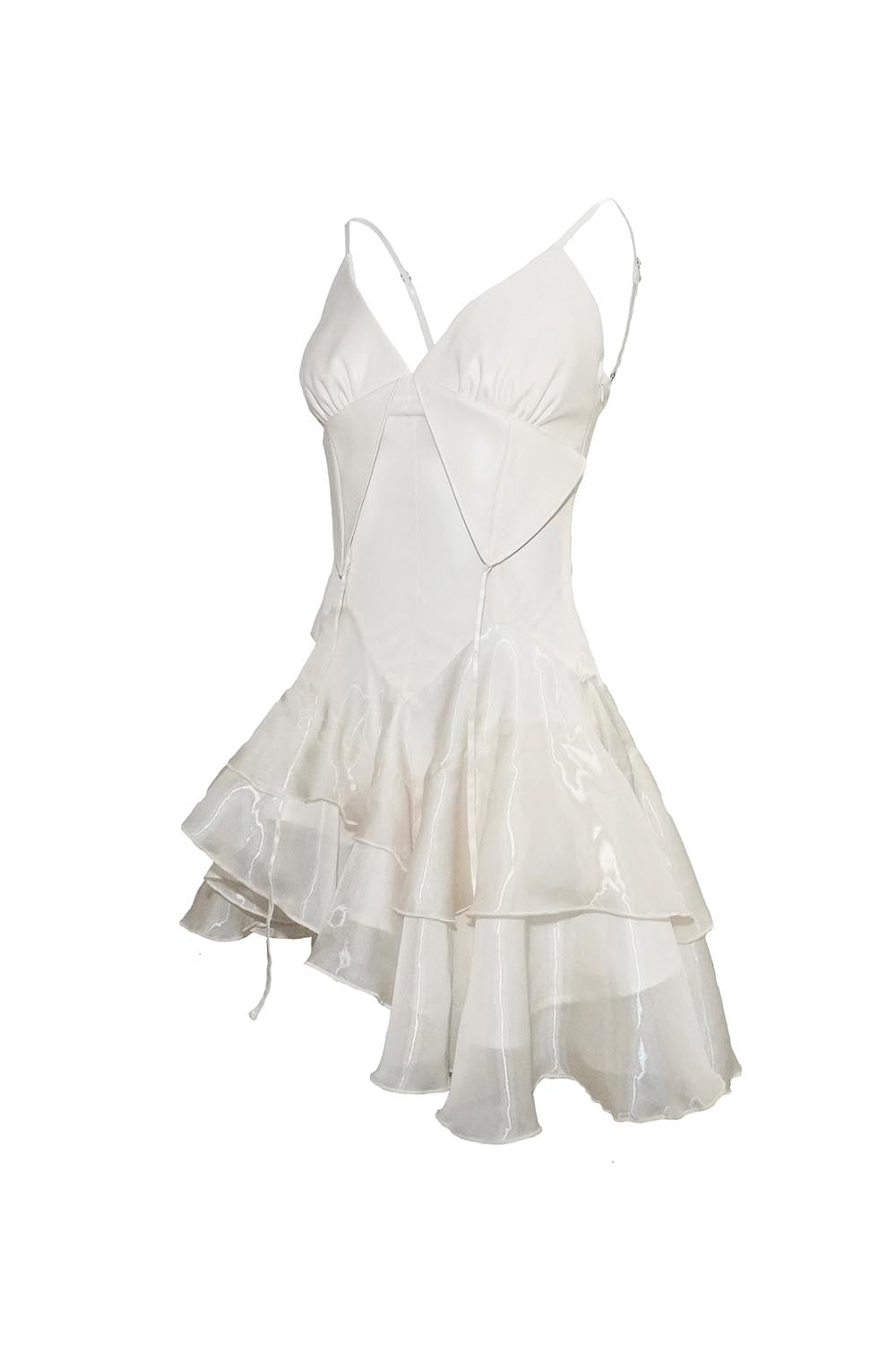 S layered ruffle dress mini