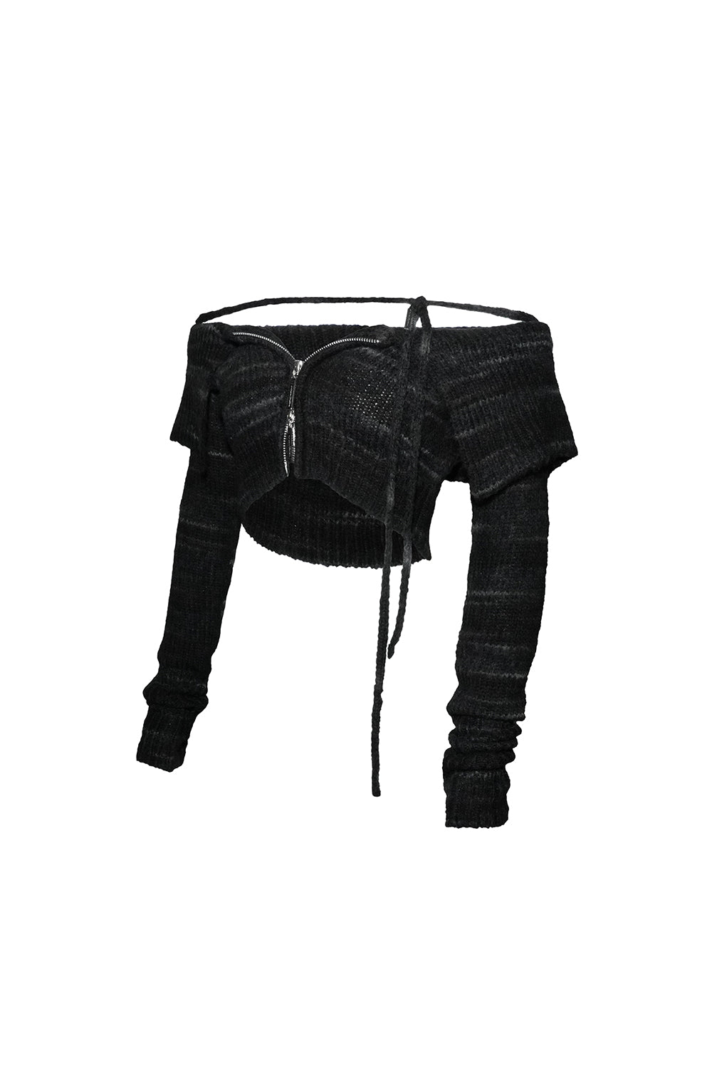THEREDTHREAD / ザレッドスレッド】folded crop knit