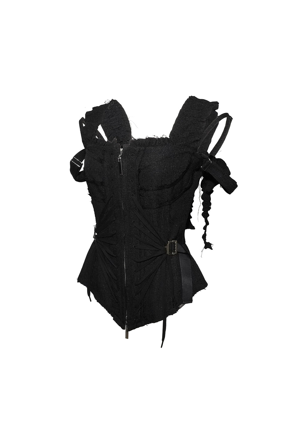 トップス Theredthread burlesque corset tops black THEREDTHREAD / ザレッドスレッド】burlesque corset tops